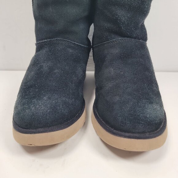 Koolaburra By UGG Women's Black Suede Mid-Calf Boots 1014301 US Size 7 - Picture 7 of 12